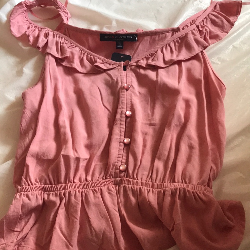Cute pink junior top